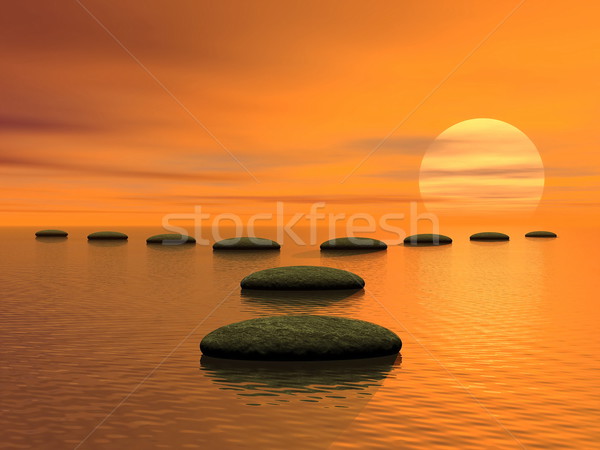 Which way to choose - 3D render Stock photo © Elenarts