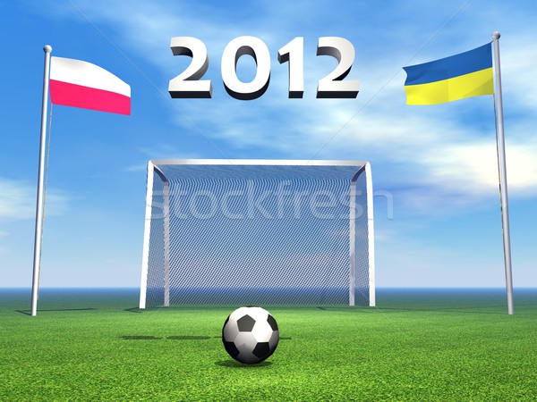 2012 european soccer championship in Poland and Ukraine Stock photo © Elenarts