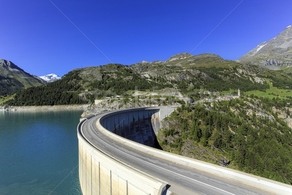 Hydro-electric Tignes dam, Isere valley, Savoie, France Stock photo © Elenarts
