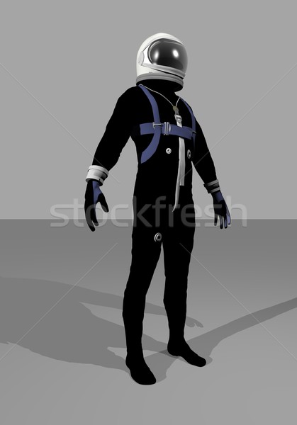 Mercury space suit - 3D render Stock photo © Elenarts