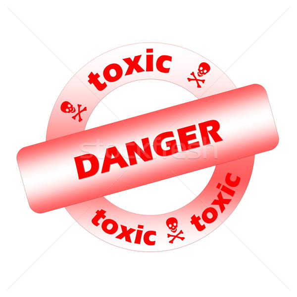 Toxic danger stamp Stock photo © Elenarts