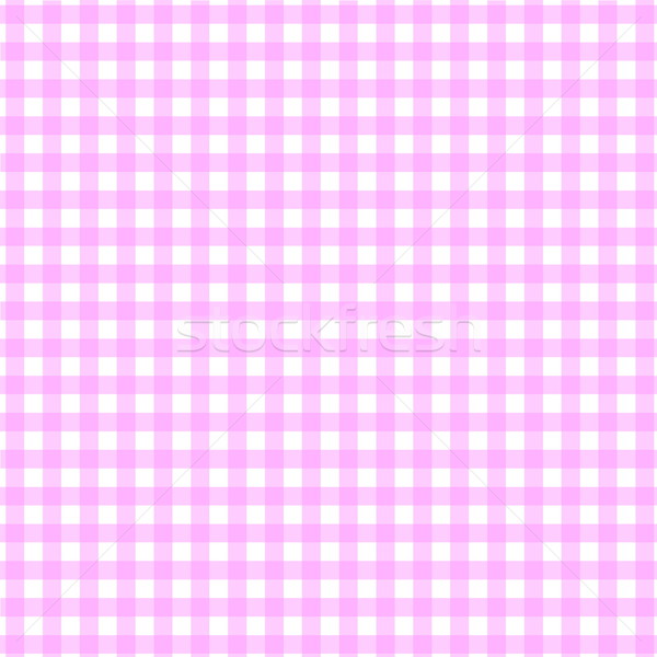 Rosa mantel patrón blanco cuadrados forma Foto stock © Elenarts