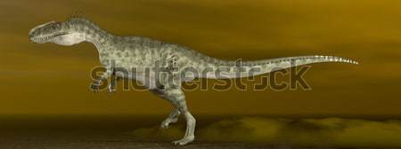 Monolophosaurus dinosaur - 3D render Stock photo © Elenarts
