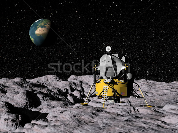 Apollo program - 3D render Stock photo © Elenarts
