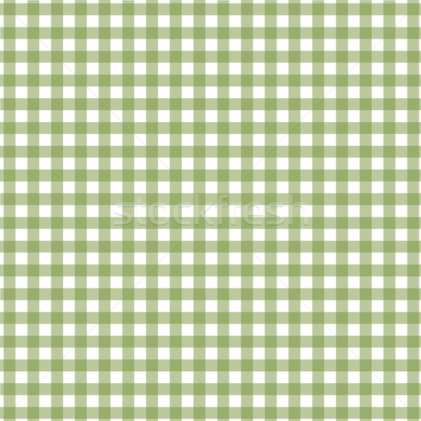 Groene tafelkleed patroon witte vierkante vorm Stockfoto © Elenarts