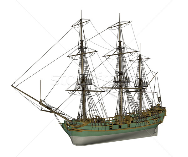 Aurora slave ship - 3D render Stock photo © Elenarts