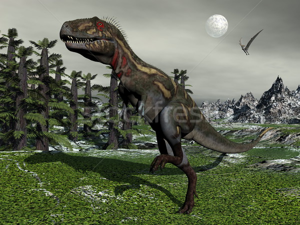 Nanotyrannus dinosaur - 3D render Stock photo © Elenarts