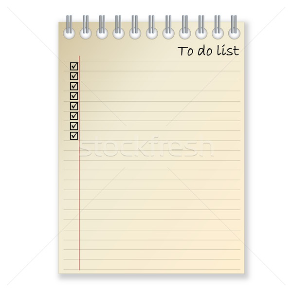 Stock photo: To-do list