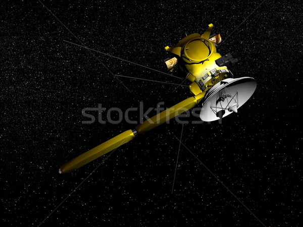 Cassini spacecraft - 3D render Stock photo © Elenarts