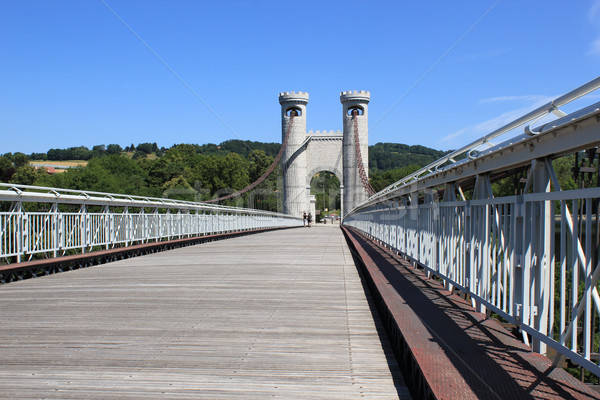 Pont France route voitures rivière architecture [[stock_photo]] © Elenarts