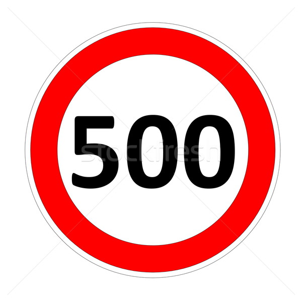 Speed limit sign for 500 Stock photo © Elenarts