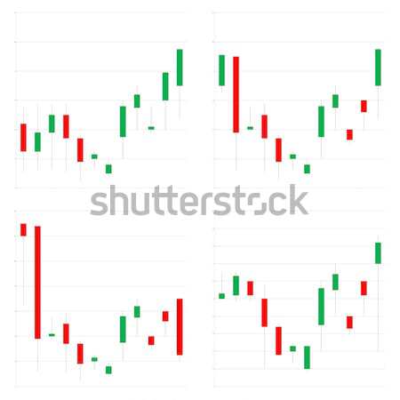 Japanese candlestick charts Stock photo © Elenarts