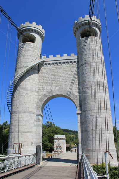 Towers of the bridge of the Caille, France Stock photo © Elenarts