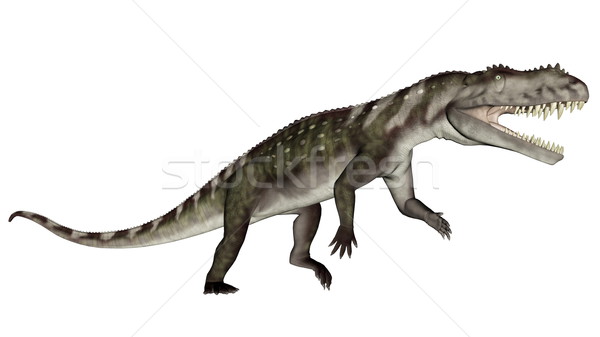 Prestosuchus dinosaur roaring - 3D render Stock photo © Elenarts