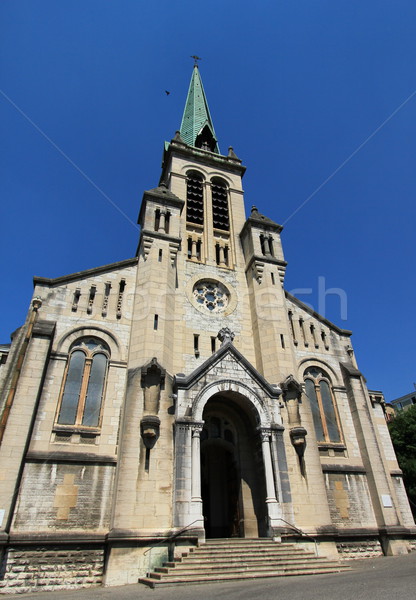 Notre-Dame church at Aix-les-Bains, France Stock photo © Elenarts