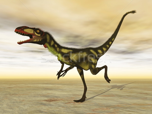 Dilong dinosaur - 3D render Stock photo © Elenarts