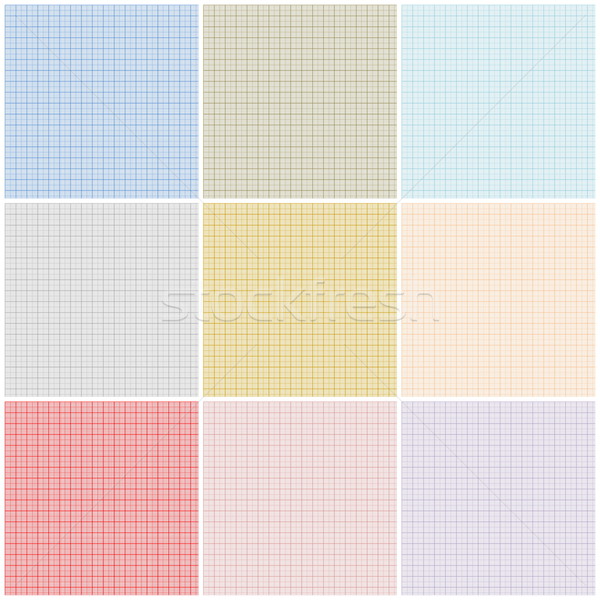 Ingesteld grafiek papieren negen kleurrijk vierkante Stockfoto © Elenarts