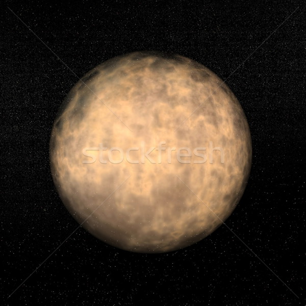 туманность 3d визуализации сферический желтый глубокий темно Сток-фото © Elenarts