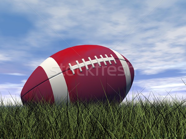 Rugby ball - 3D render Stock photo © Elenarts