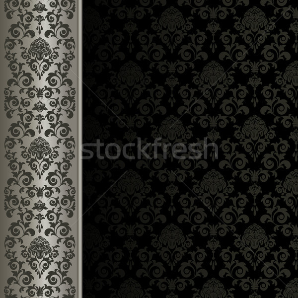 Fond gris fleurs laisse texture feuille [[stock_photo]] © ElenaShow