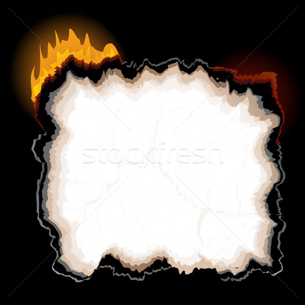 A piece of burning paper Stock photo © ElenaShow