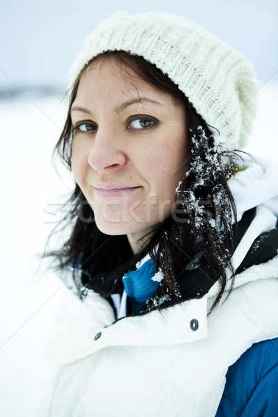 Winter portrait Stock photo © ElinaManninen