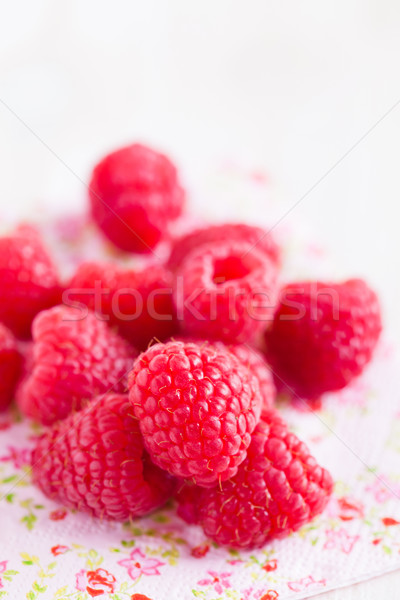 Fresh raspberries Stock photo © ElinaManninen