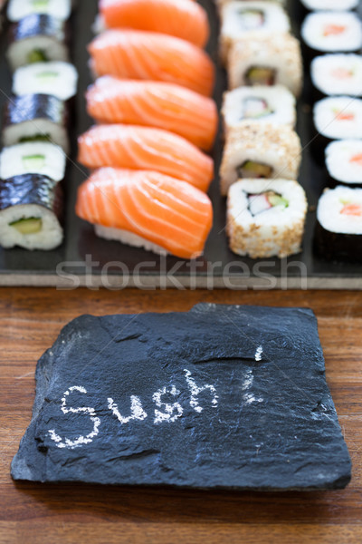 Stock photo: Fresh sushi