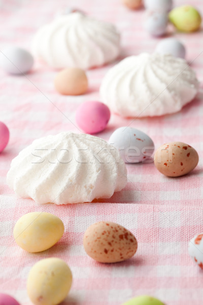 Easter candy and meringue Stock photo © ElinaManninen