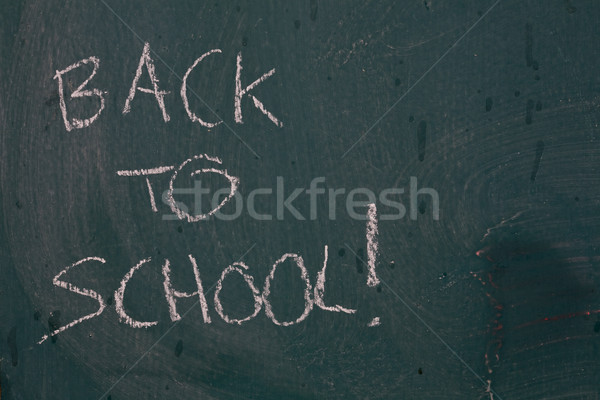 Blackboard background with text Stock photo © ElinaManninen