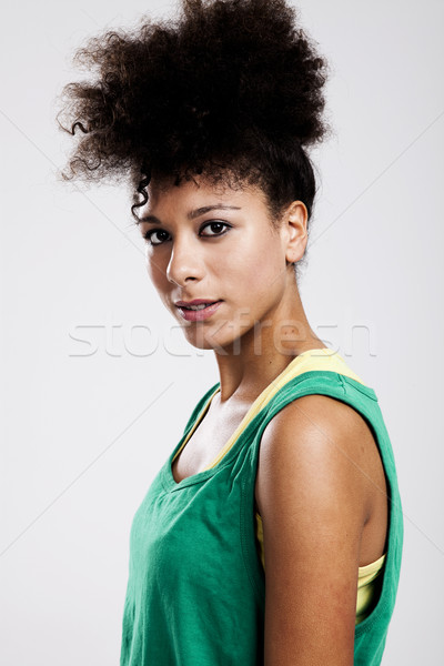 Portrait of a beautiful athletic woman Stock photo © ElinaManninen