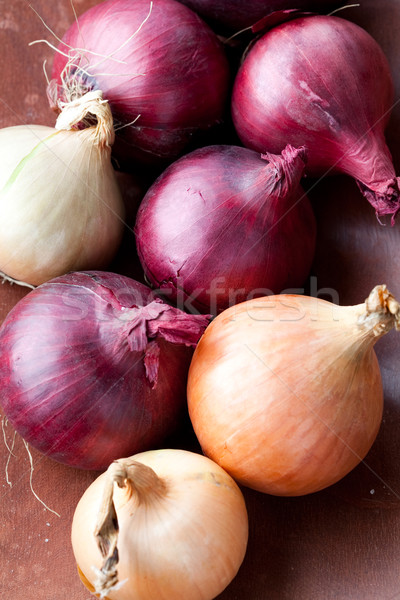 Red and yellow onions Stock photo © ElinaManninen
