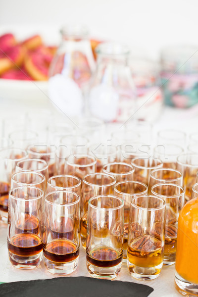 Fruchtig Gläser Glas trinken Alkohol Stock foto © ElinaManninen