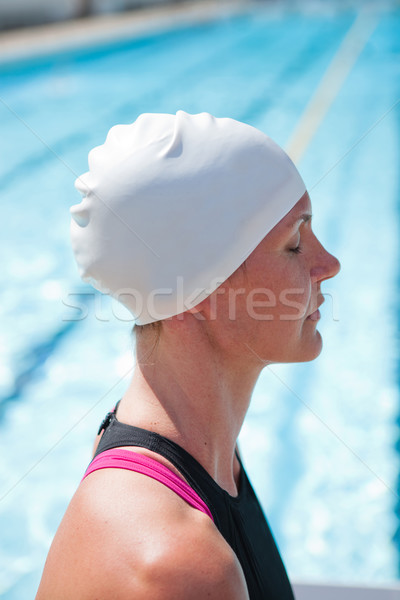 Femminile nuotatore piscina accanto piscina Foto d'archivio © ElinaManninen