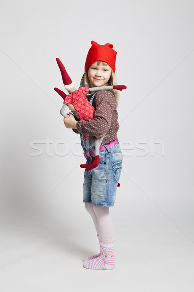 Feliz jovem brinquedo natal elfo Foto stock © ElinaManninen