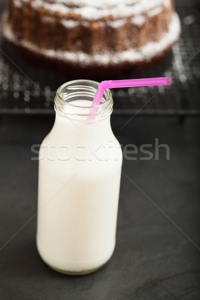 молоко стекла банку розовый Сток-фото © ElinaManninen