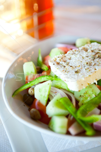 Greek salad Stock photo © ElinaManninen