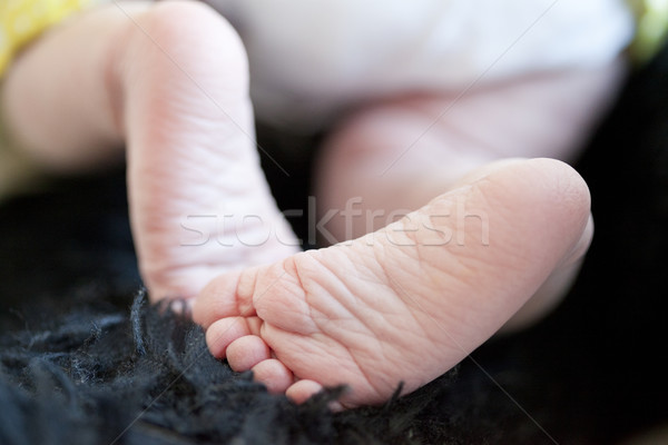 Baby Fuß cute neu geboren wenig Stock foto © ElinaManninen