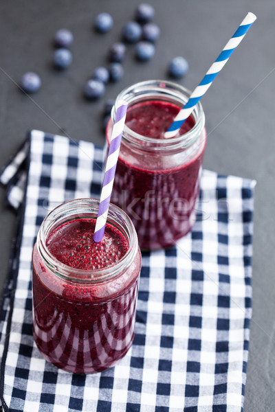 Blueberry smoothies Stock photo © ElinaManninen