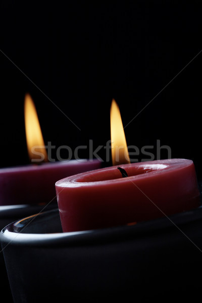 Candles in the dark. Stock photo © ElinaManninen