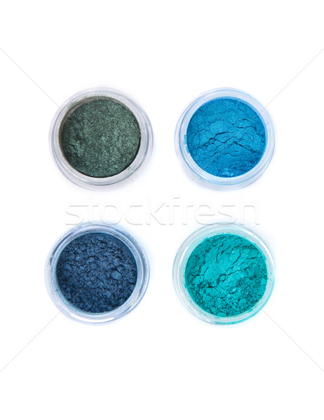 Top view of mineral eye shadows in pastel colors   Stock photo © Elisanth