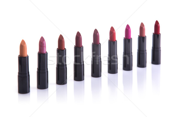 Row of trendy lipsticks  Stock photo © Elisanth