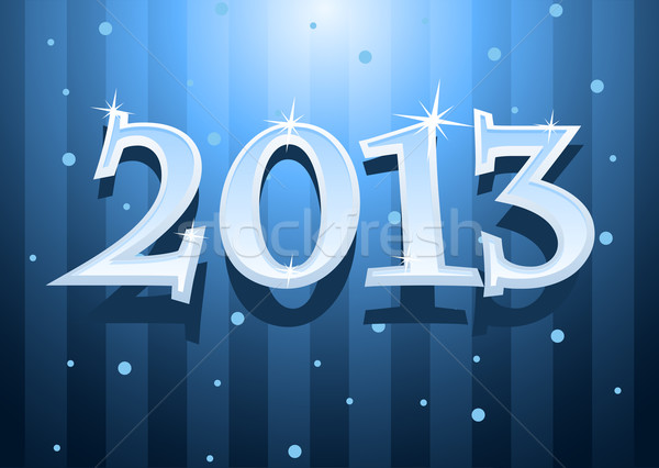 Vector illustration of New Year 2013  Stock photo © Elisanth