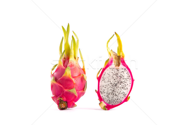 Whole dragon fruit and a half part  Stock photo © Elisanth