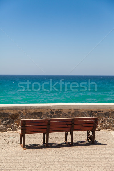 Bench deck with tranquil sea view  Stock photo © Elisanth