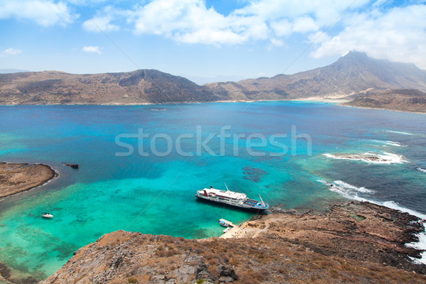 Cruise liner in beautiful lagoon   Stock photo © Elisanth