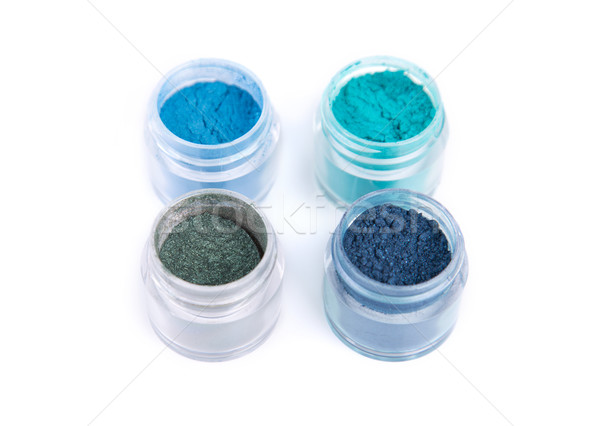 Mineral eye shadows in blue color  Stock photo © Elisanth