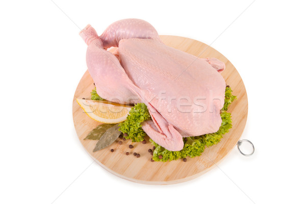 Fresh raw chicken and condiments  Stock photo © Elisanth