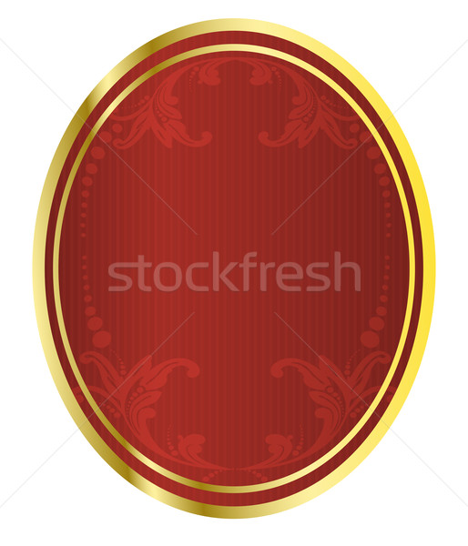 Vector illustration of a red beer tag  Stock photo © Elisanth