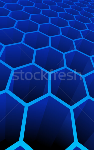Vector illustration of 3d abstract cells Stock photo © Elisanth